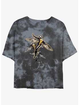 Marvel Ant-Man Wasp Flight Tie-Dye Womens Crop T-Shirt, , hi-res