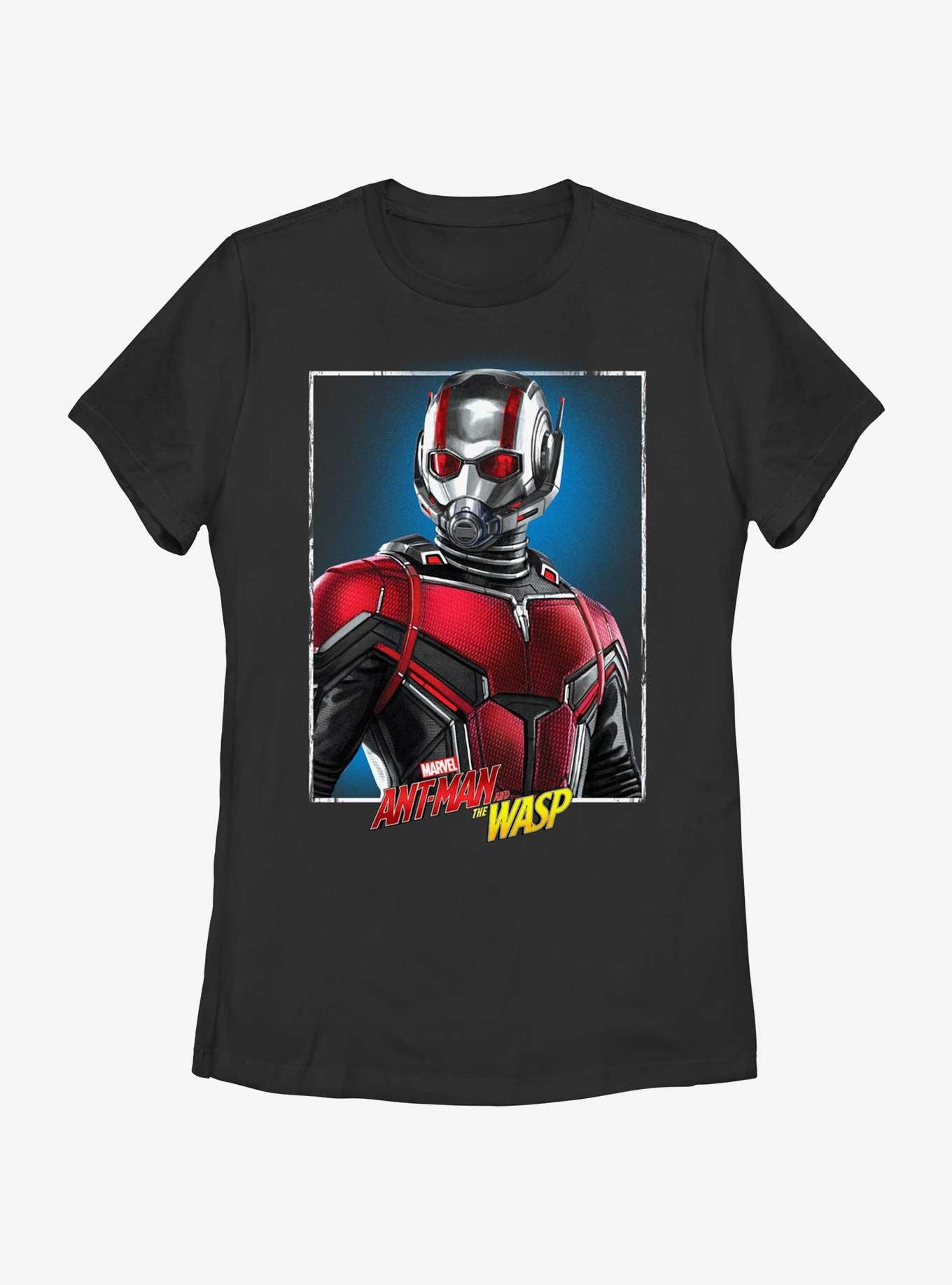 Marvel Ant-Man and the Wasp: Quantumania Ant-Man Portrait Womens T-Shirt, BLACK, hi-res
