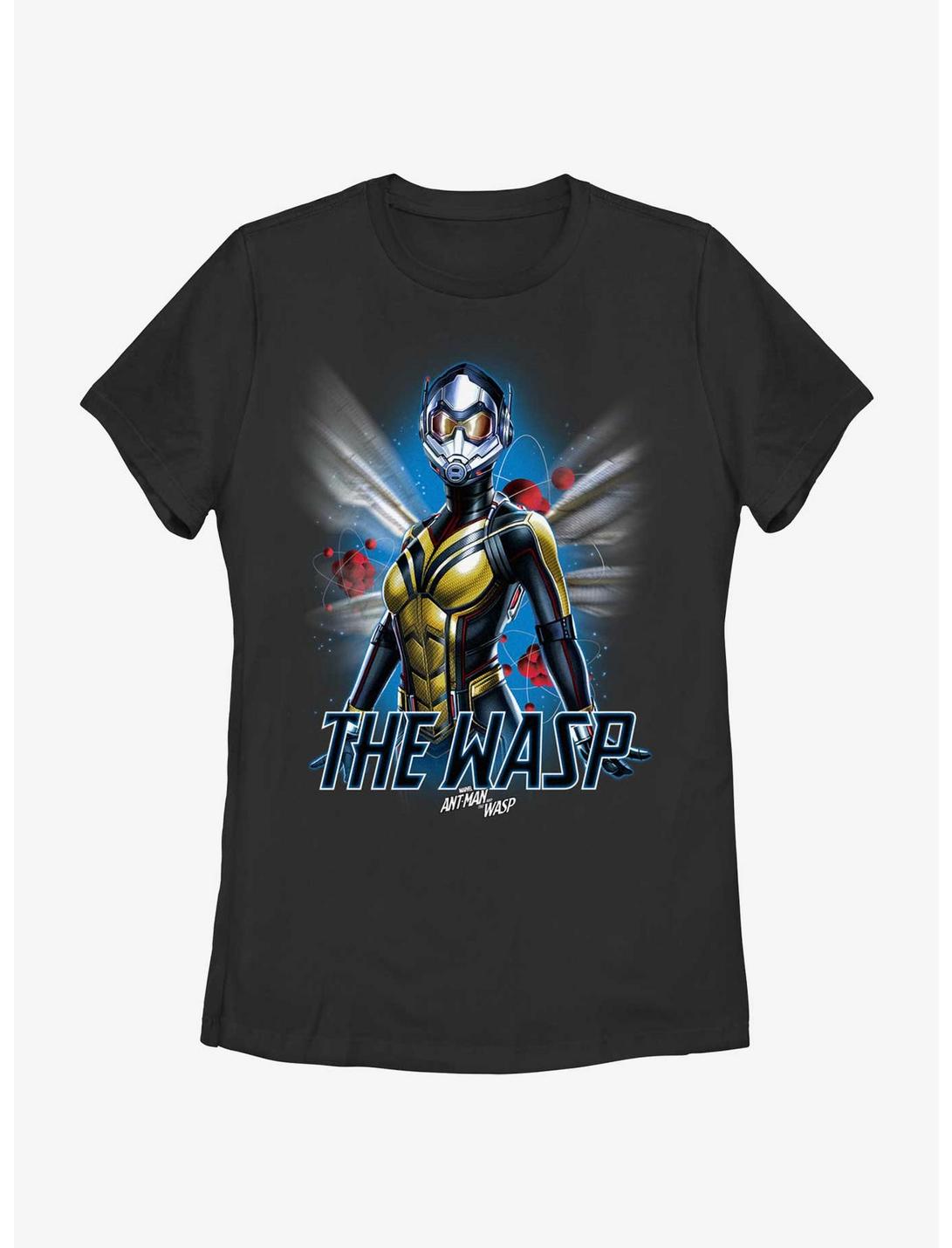 Marvel Ant-Man and the Wasp: Quantumania The Wasp Atom Womens T-Shirt, BLACK, hi-res
