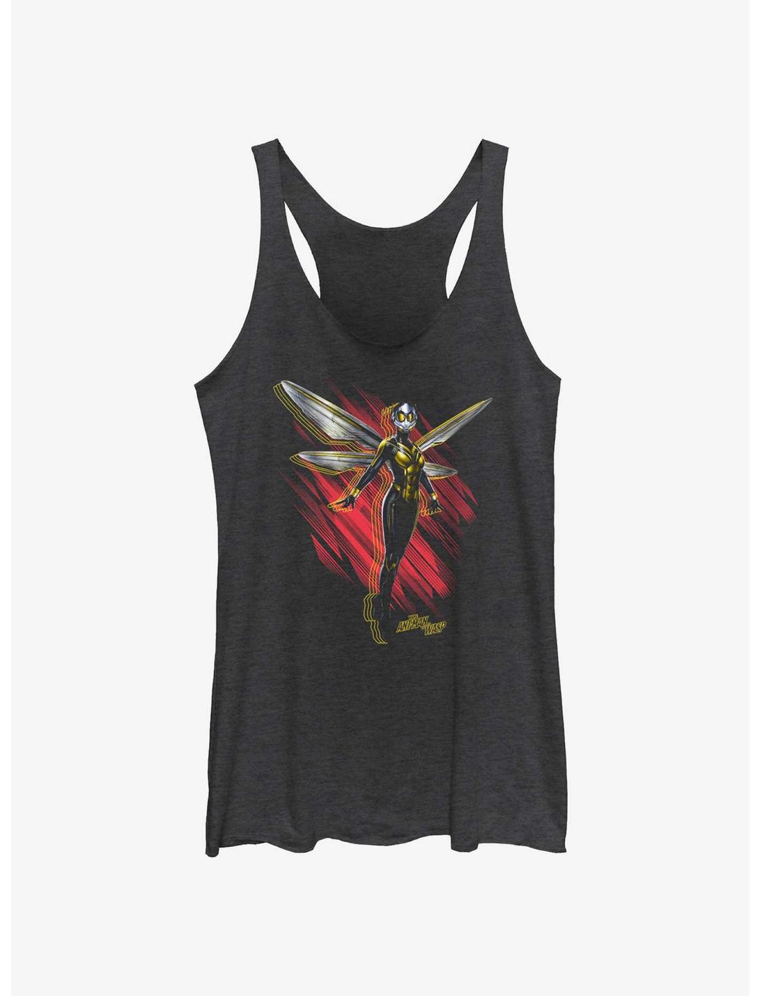Marvel Ant-Man and the Wasp: Quantumania Wasp Wings Womens Tank Top, BLK HTR, hi-res
