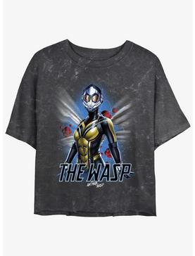 Marvel Ant-Man and the Wasp: Quantumania The Wasp Atom Mineral Wash Womens Crop T-Shirt, , hi-res