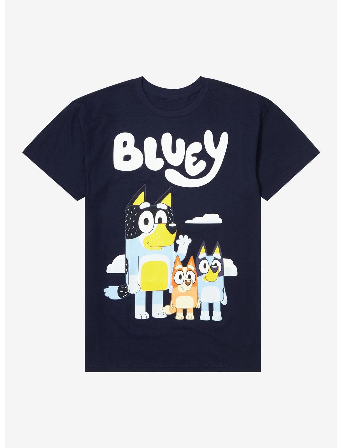 Bluey Bandit Bluey & Bingo T-Shirt, NAVY, hi-res