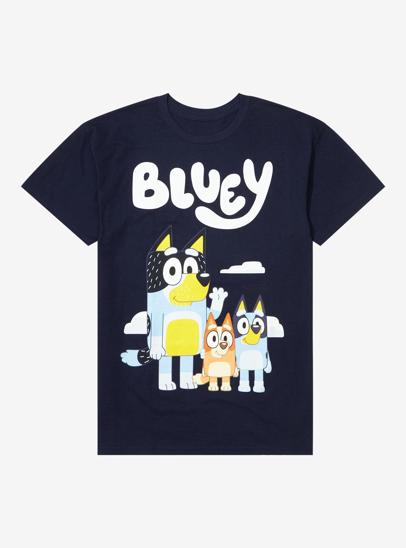 Bluey Bandit Bluey & Bingo T-Shirt, NAVY, hi-res