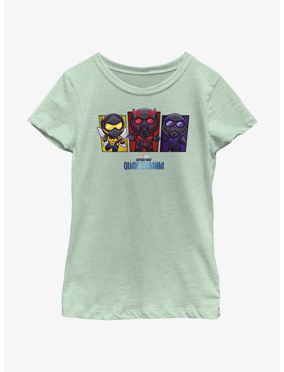 Marvel Ant-Man and the Wasp: Quantumania Chibi Heroes Youth Girls T-Shirt, MINT, hi-res