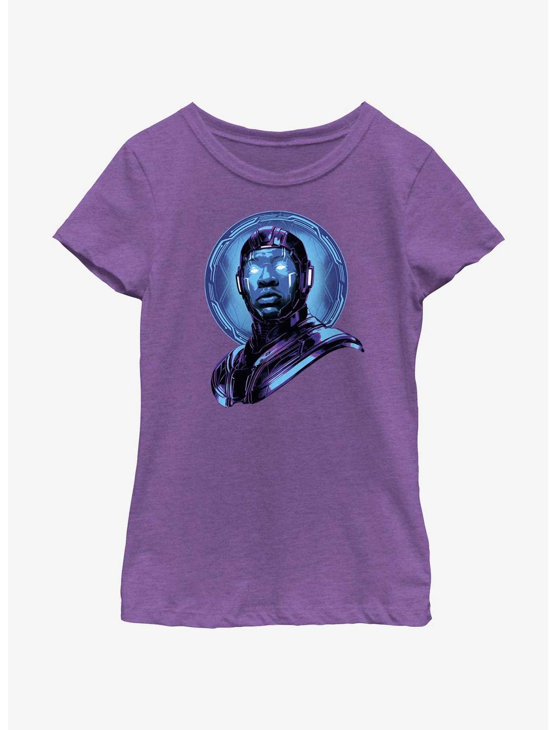 Marvel Ant-Man and the Wasp: Quantumania Kang Profile Youth Girls T-Shirt, PURPLE BERRY, hi-res