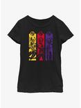 Marvel Ant-Man and the Wasp: Quantumania Pym Tech Trio Youth Girls T-Shirt, BLACK, hi-res