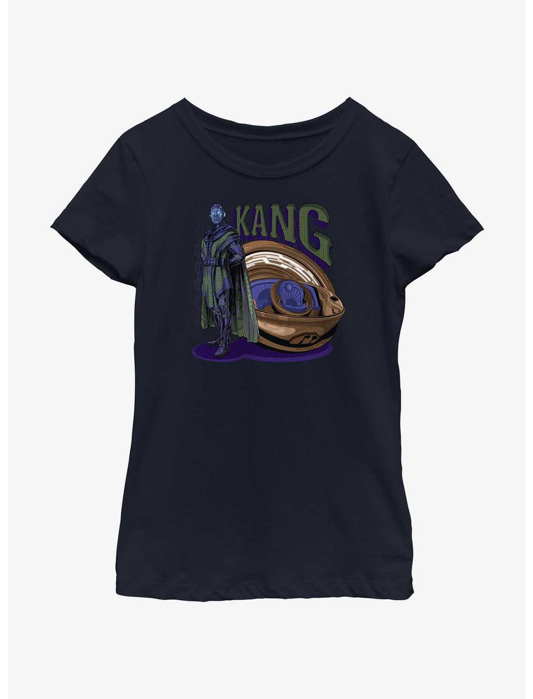 Marvel Ant-Man and the Wasp: Quantumania Quantum Kang Youth Girls T-Shirt, NAVY, hi-res