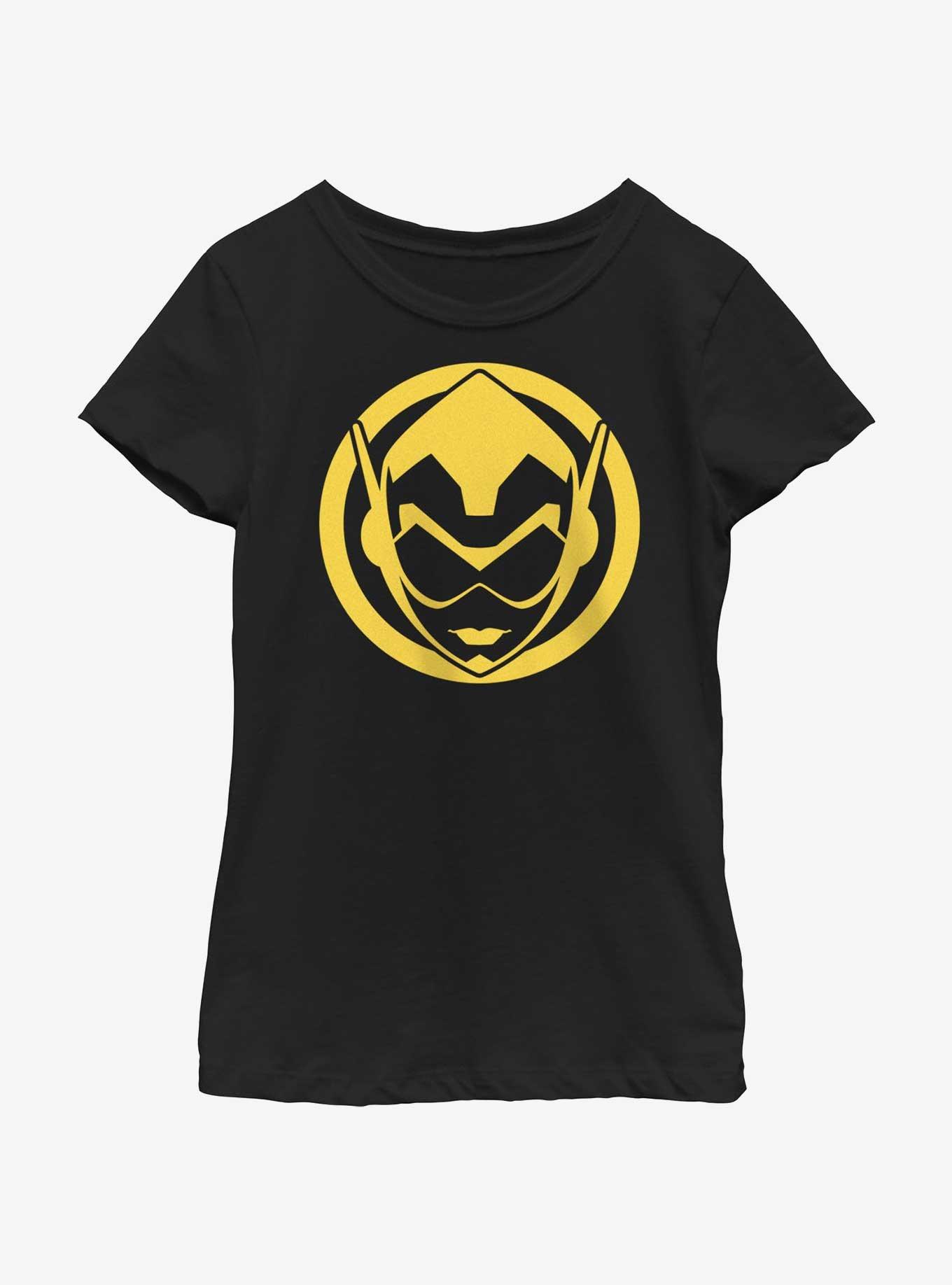 Marvel Ant-Man and the Wasp: Quantumania Wasp Icon Youth Girls T-Shirt, BLACK, hi-res