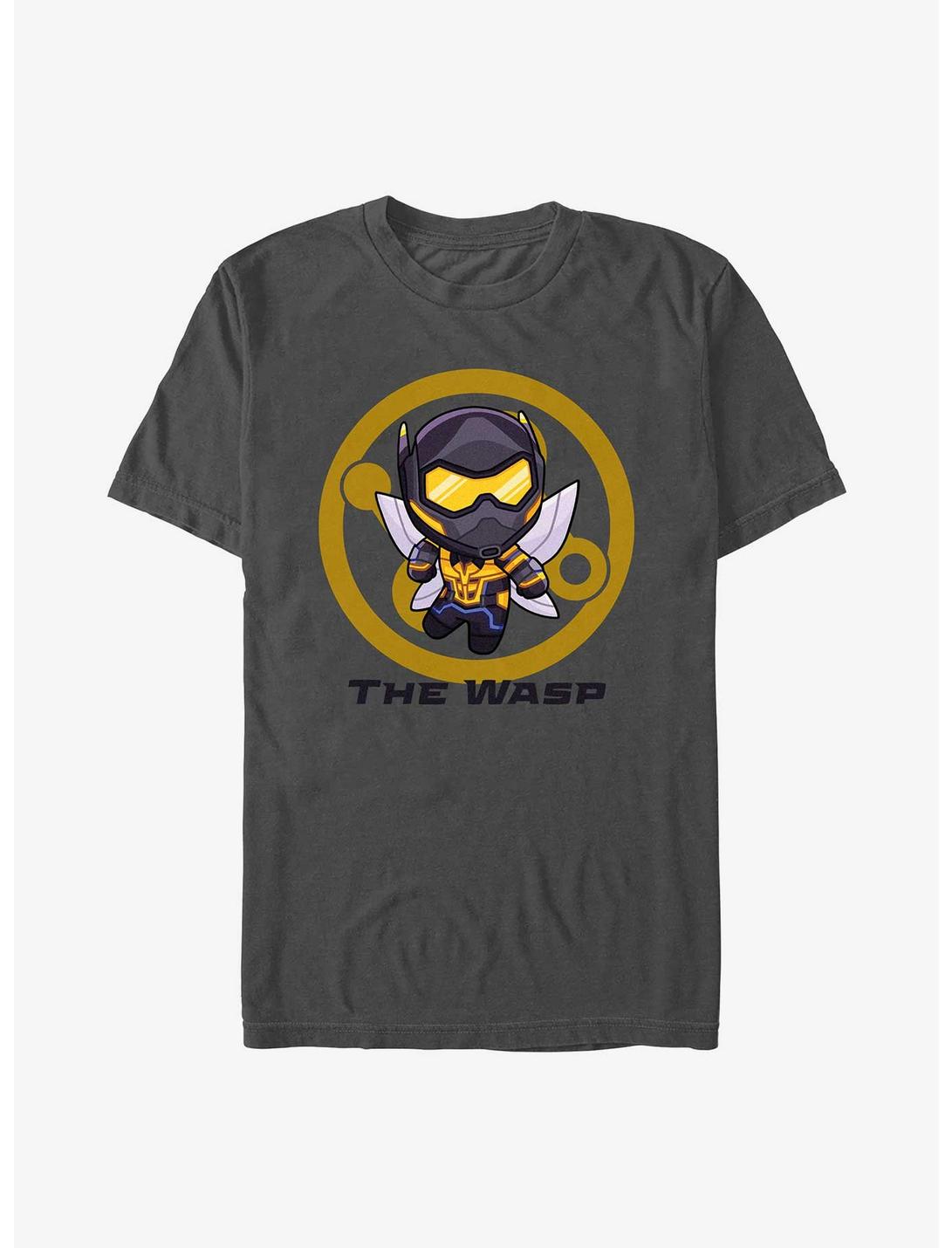 Marvel Ant-Man and the Wasp: Quantumania Chibi Quantum Wasp Badge T-Shirt, CHARCOAL, hi-res