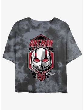 Marvel Ant-Man and the Wasp: Quantumania Ant-Man Shield Tie-Dye Womens Crop T-Shirt, , hi-res