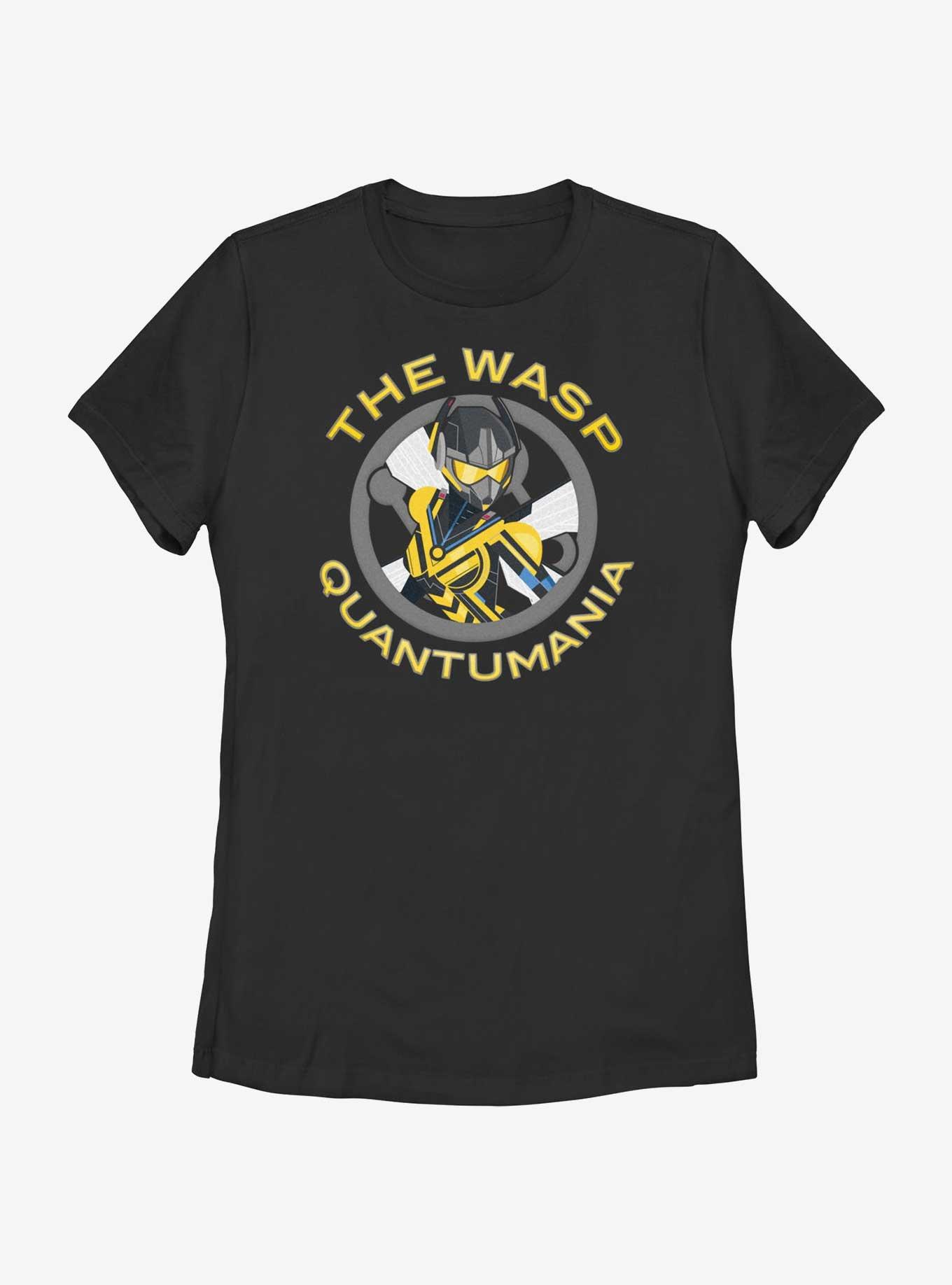 Marvel Ant-Man and the Wasp: Quantumania Wasp Badge Womens T-Shirt, BLACK, hi-res