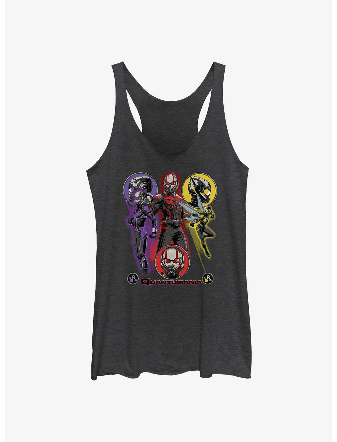 Marvel Ant-Man and the Wasp: Quantumania Triple A-Team Womens Tank Top, BLK HTR, hi-res