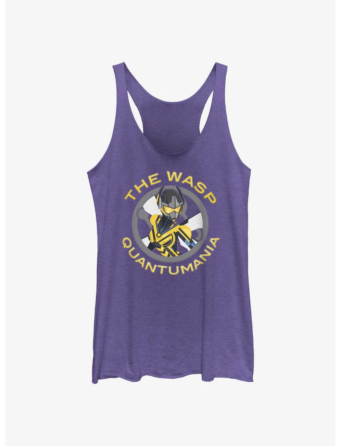 Marvel Ant-Man and the Wasp: Quantumania Wasp Badge Womens Tank Top, PUR HTR, hi-res