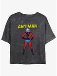 Marvel Ant-Man Big Ant Mineral Wash Womens Crop T-Shirt, BLACK MINERAL WASH, hi-res