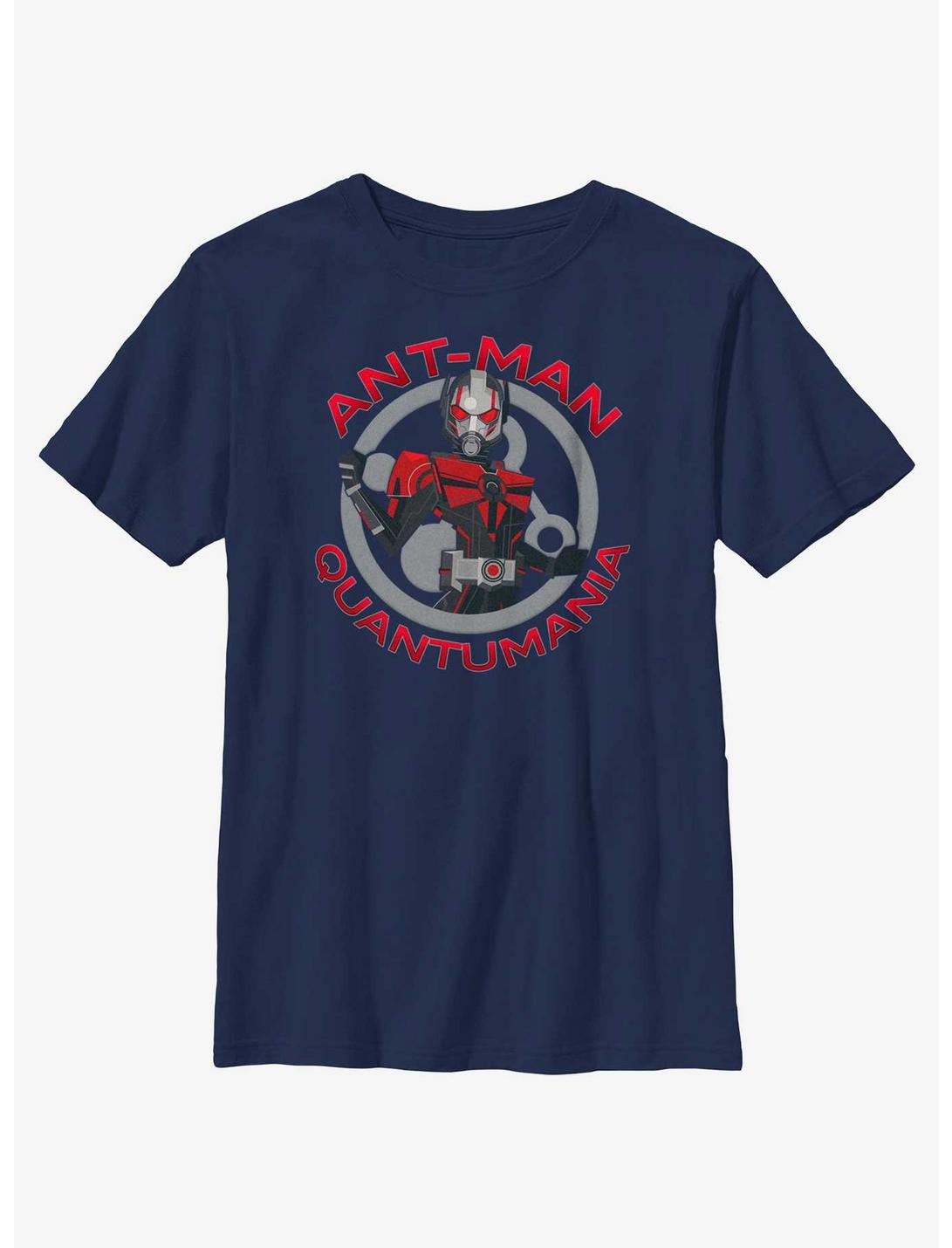 Marvel Ant-Man and the Wasp: Quantumania Ant-Man Badge Youth T-Shirt, NAVY, hi-res