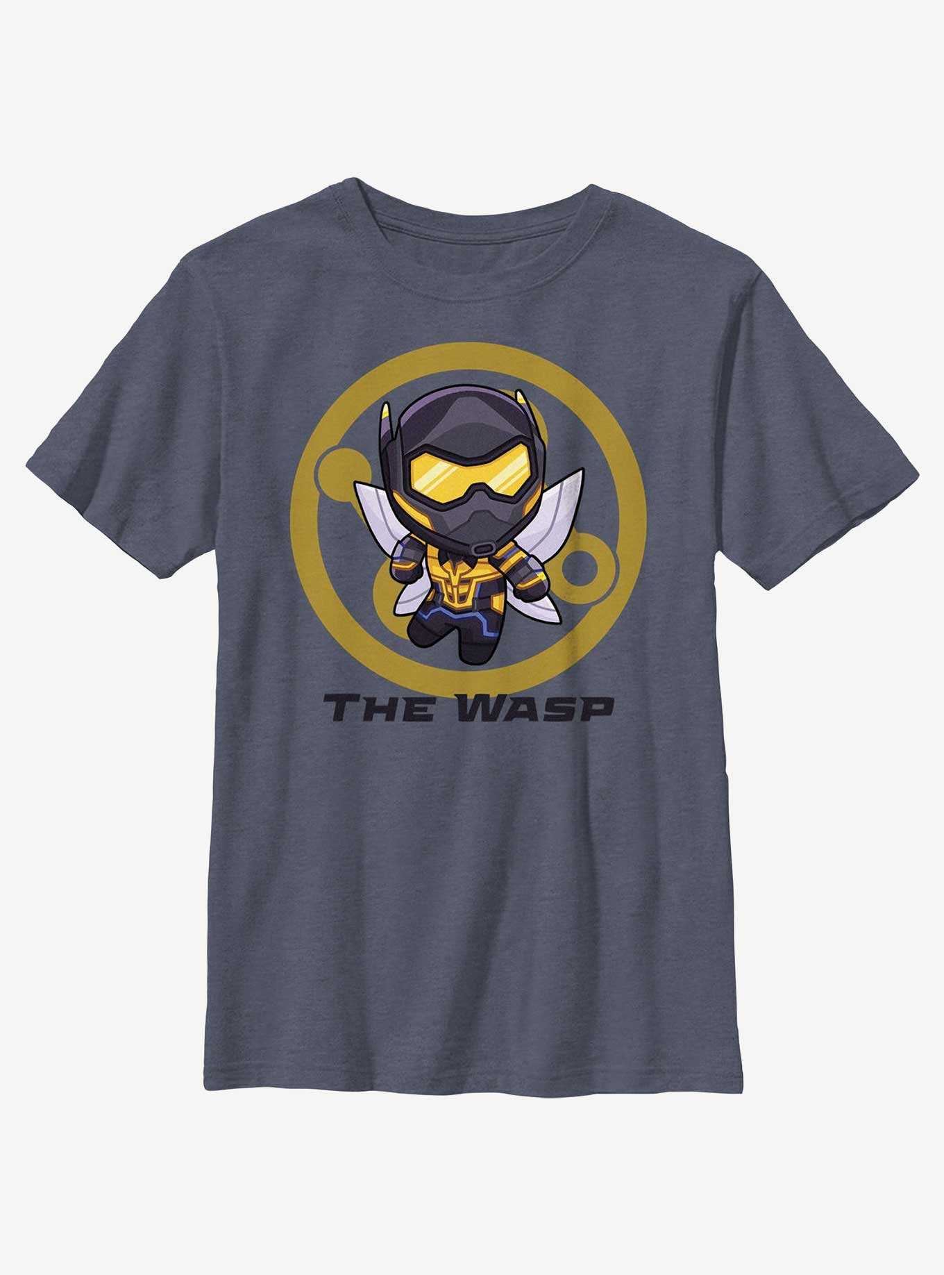 Marvel Ant-Man and the Wasp: Quantumania Chibi Quantum Wasp Badge Youth T-Shirt, , hi-res