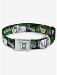 DC Comics Justice League Green Lantern Green Glow Seatbelt Buckle Dog Collar, MULTICOLOR, hi-res