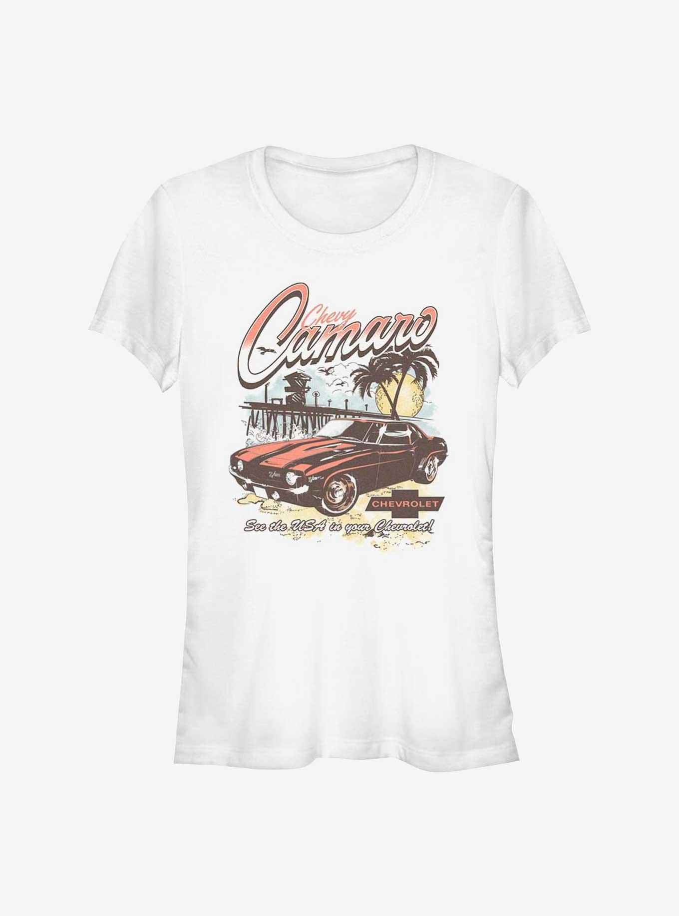 General Motors Camaro See The Usa In Your Chevrolet Girls T-Shirt, , hi-res