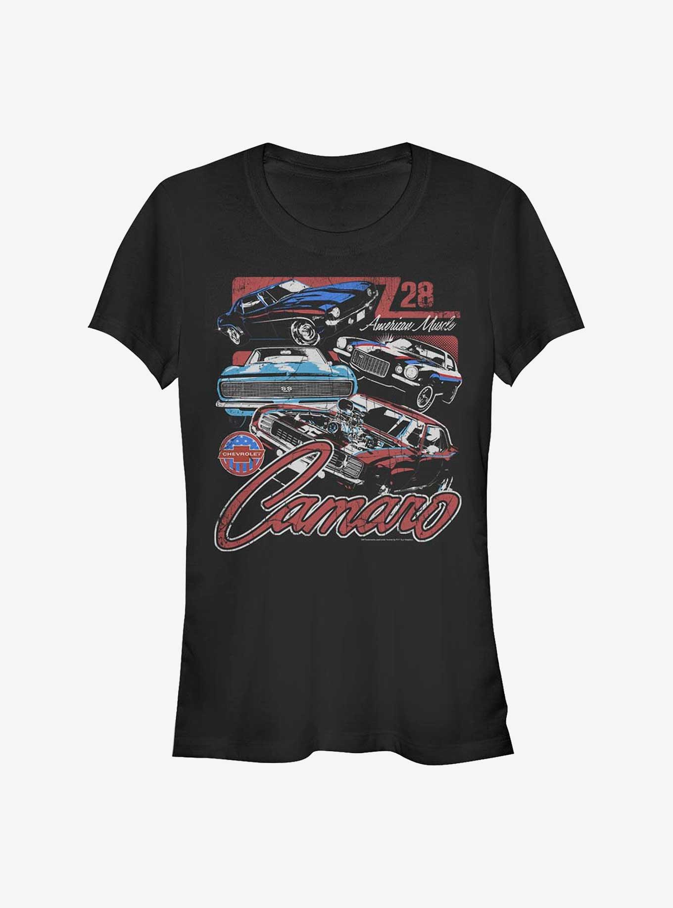 General Motors Chevrolet Camaro American Muscle Girls T-Shirt - BLACK ...