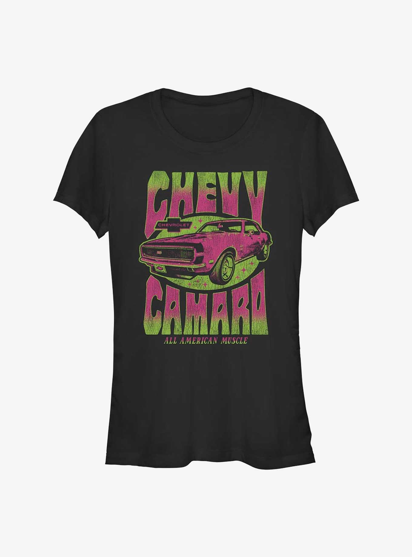 General Motors Chevy Camaro Super Sport Girls T-Shirt, BLACK, hi-res
