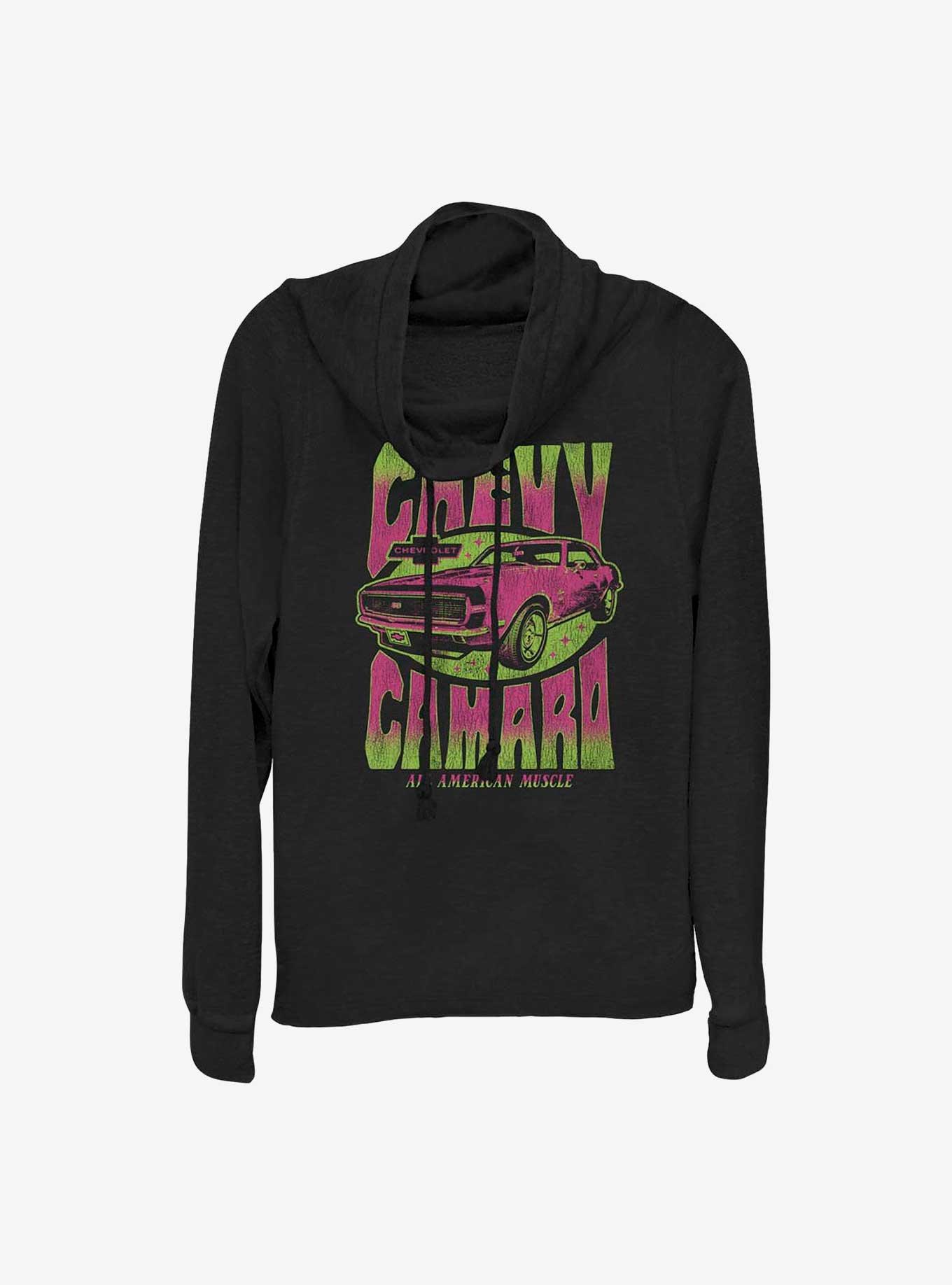 General Motors Chevy Camaro Super Sport Long-Sleeve Cowl Neck Girls T-Shirt, , hi-res