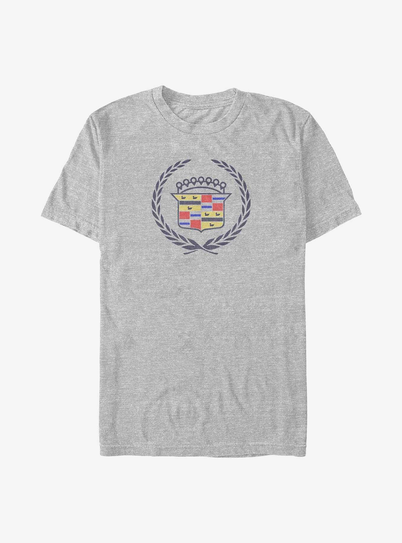 General Motors Classic Cadillac Logo T-Shirt, ATH HTR, hi-res