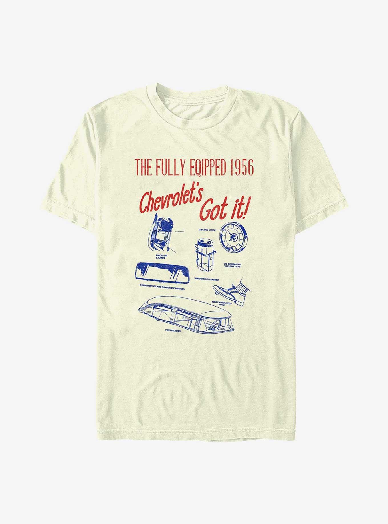General Motors Fully Equipped 1956 Chevrolets Got It T-Shirt, NATURAL, hi-res