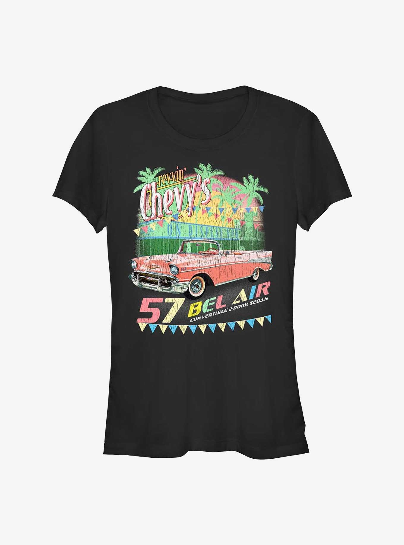 General Motors Revin Chevy 57 Bel Air Cnvrtbl 2Dr Sdn Girls T-Shirt, , hi-res