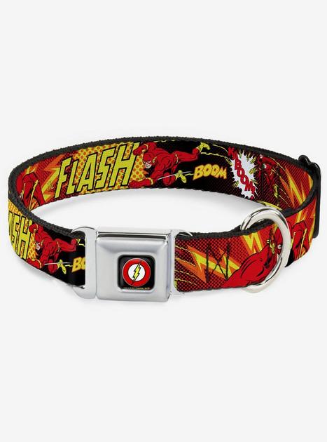 Buckle-Down Justice League Seatbelt Belt | Adjustable 1.5 Inch Wide Belt For Men | Officially Licensed DC Comics