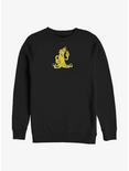 Fortnite Peely Banana Peace Sweatshirt, BLACK, hi-res