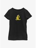 Fortnite Peely Banana Peace Youth Girls T-Shirt, BLACK, hi-res