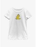 Fortnite Peely Banana Peace Youth Girls T-Shirt, WHITE, hi-res