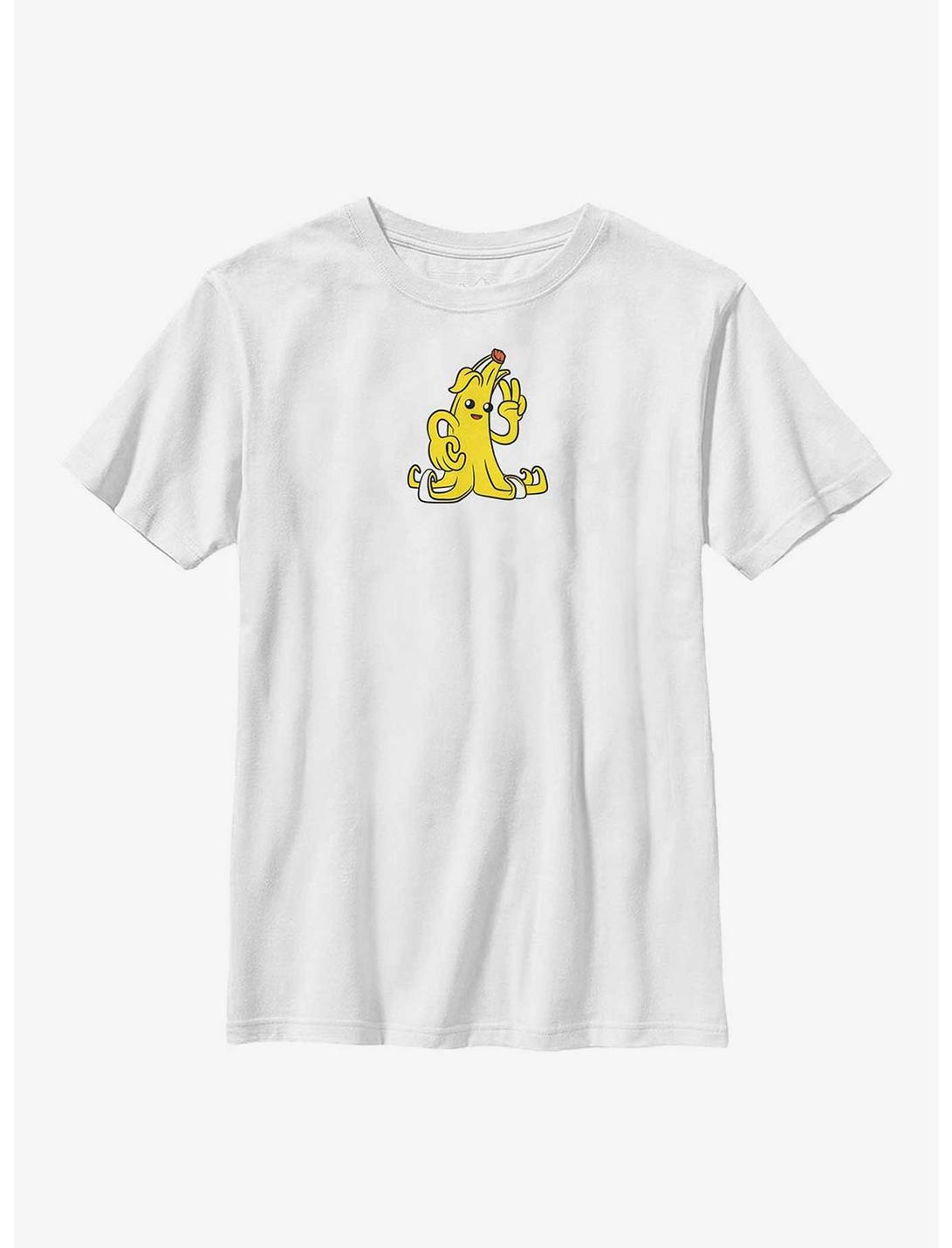 Fortnite Peely Banana Peace Youth T-Shirt, WHITE, hi-res