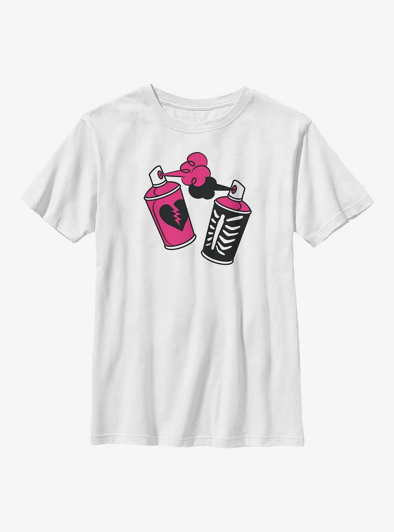 Fortnite Spray Cans Youth T-Shirt, WHITE, hi-res