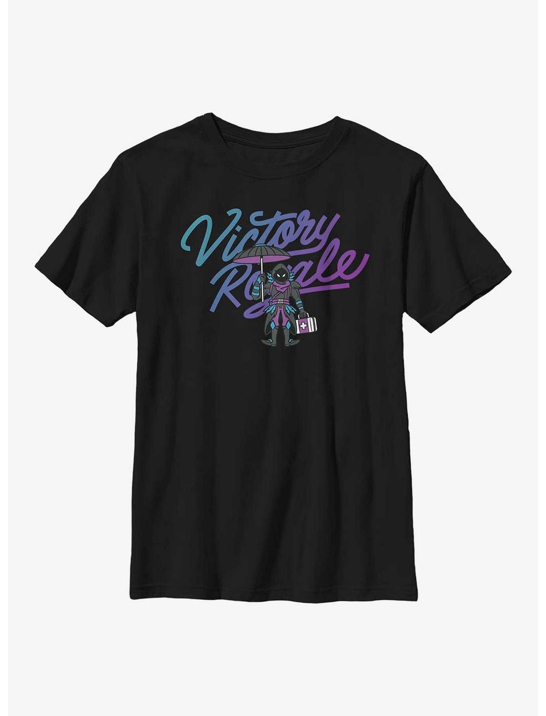 Fortnite Victory Royale Raven Float On Youth T-Shirt, BLACK, hi-res