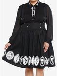 Thorn & Fable Grimm Fairy Tales Suspender Skirt Plus Size, BLACK, hi-res