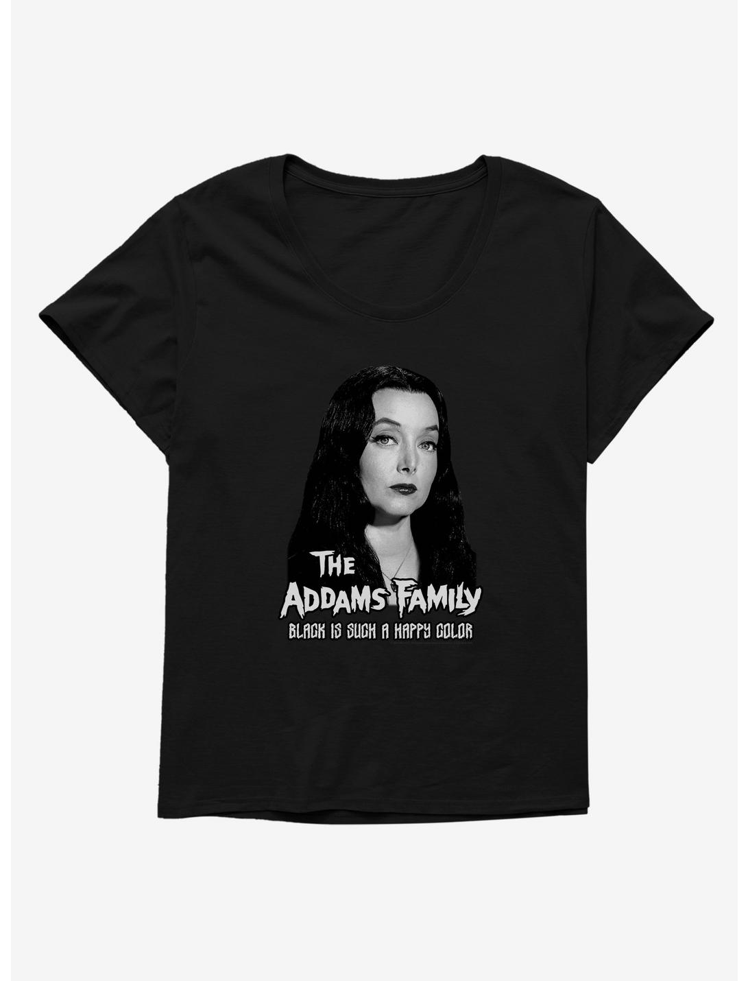 The Addams Family Morticia Addams Womens T-Shirt Plus Size, BLACK, hi-res