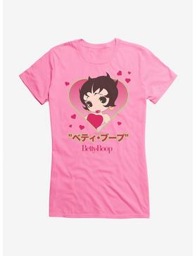 Betty Boop Anime Heart Portrait Girls T-Shirt, , hi-res