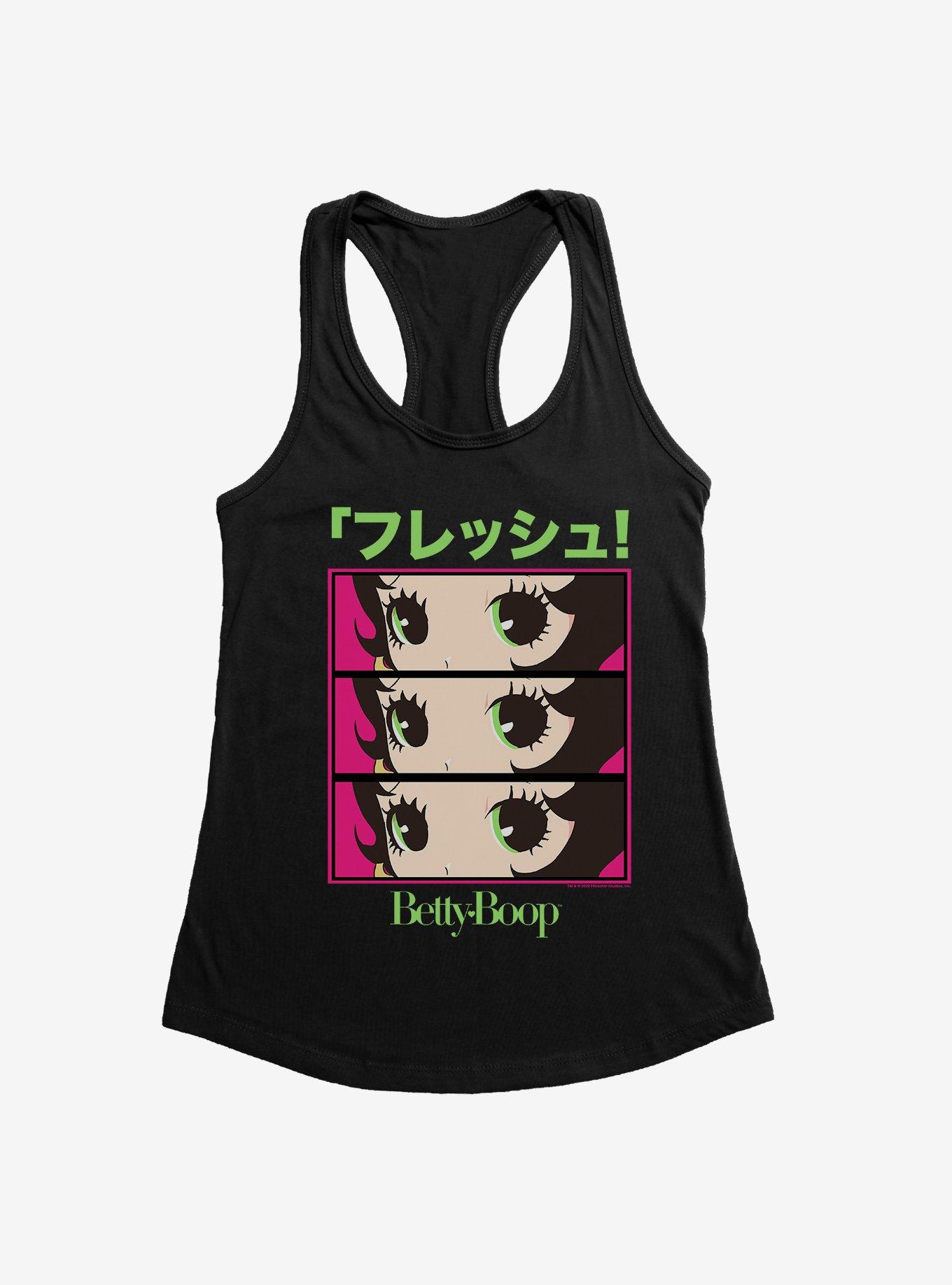Betty Boop Anime Green Eyes Girls Tank, , hi-res
