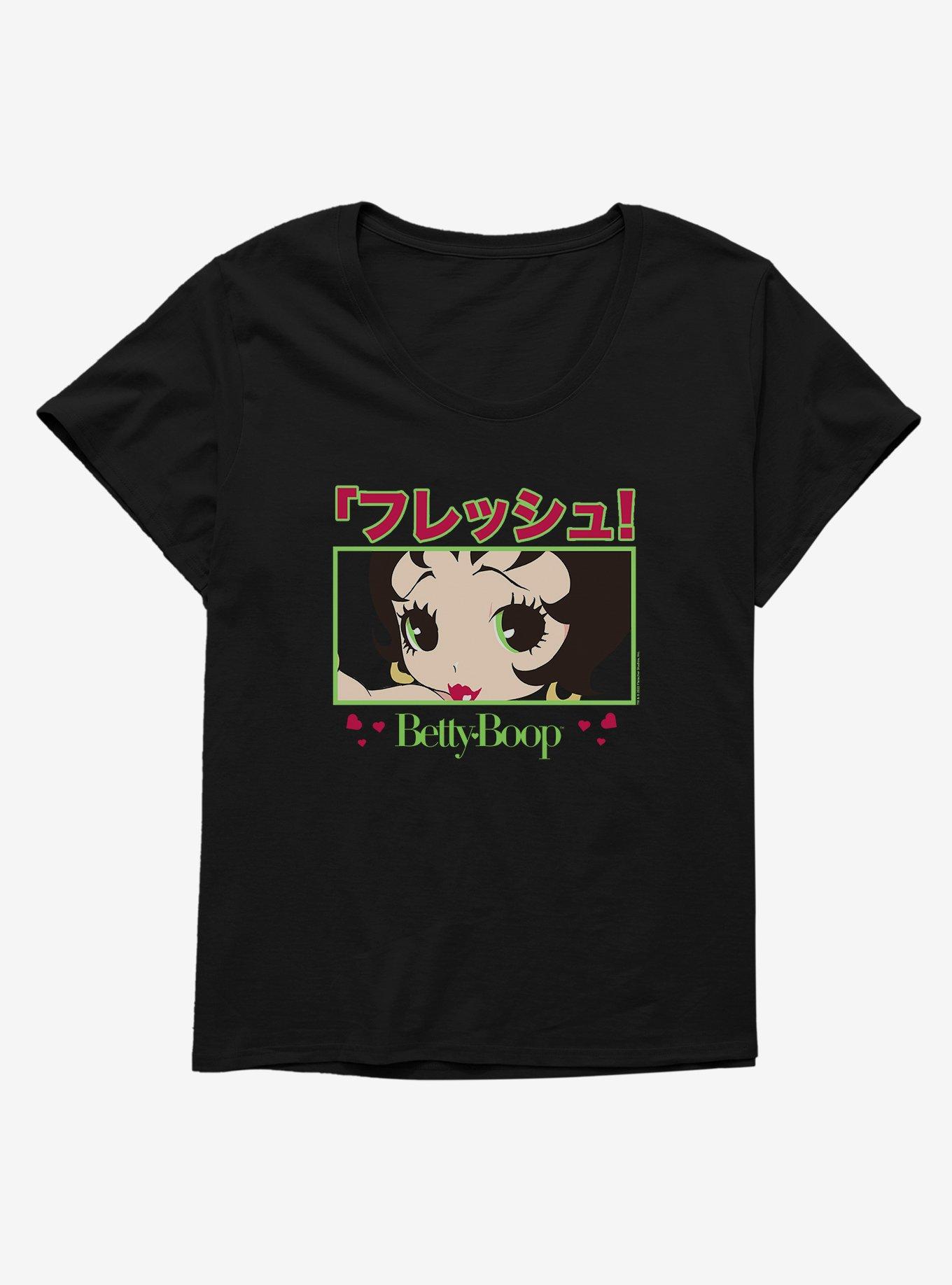 Betty Boop Anime Selfie Girls T-Shirt Plus