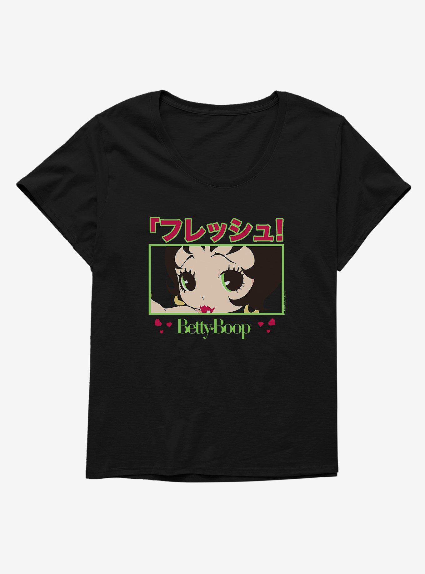 Betty Boop Anime Selfie Girls T-Shirt Plus Size, , hi-res