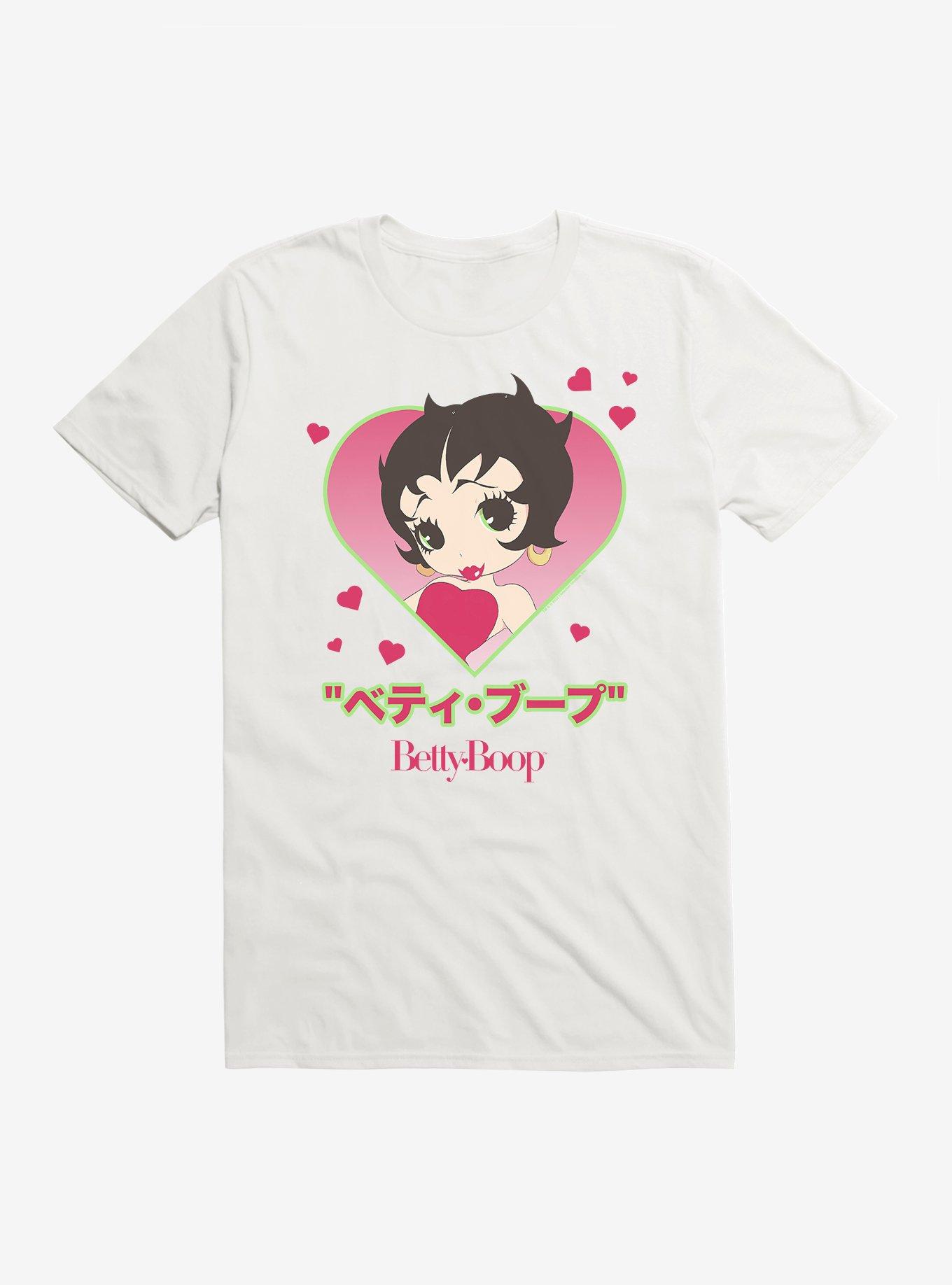 Betty Boop Anime Heart Portrait T-Shirt