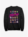 Nintendo Mario Head To Head Sweatshirt, BLACK, hi-res