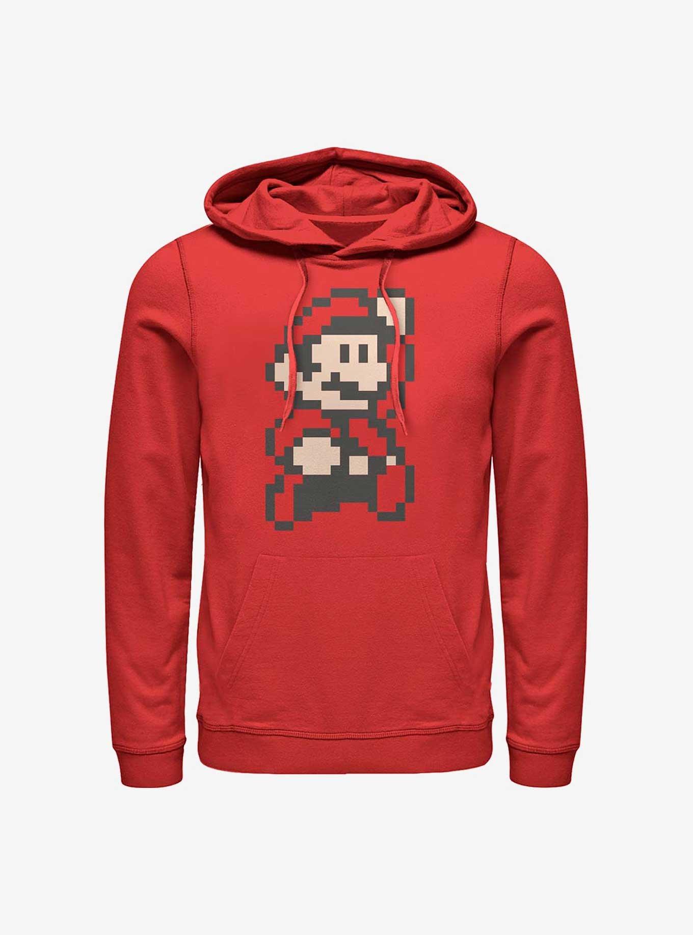 Nintendo Mario Pixel Mario Hoodie, RED, hi-res