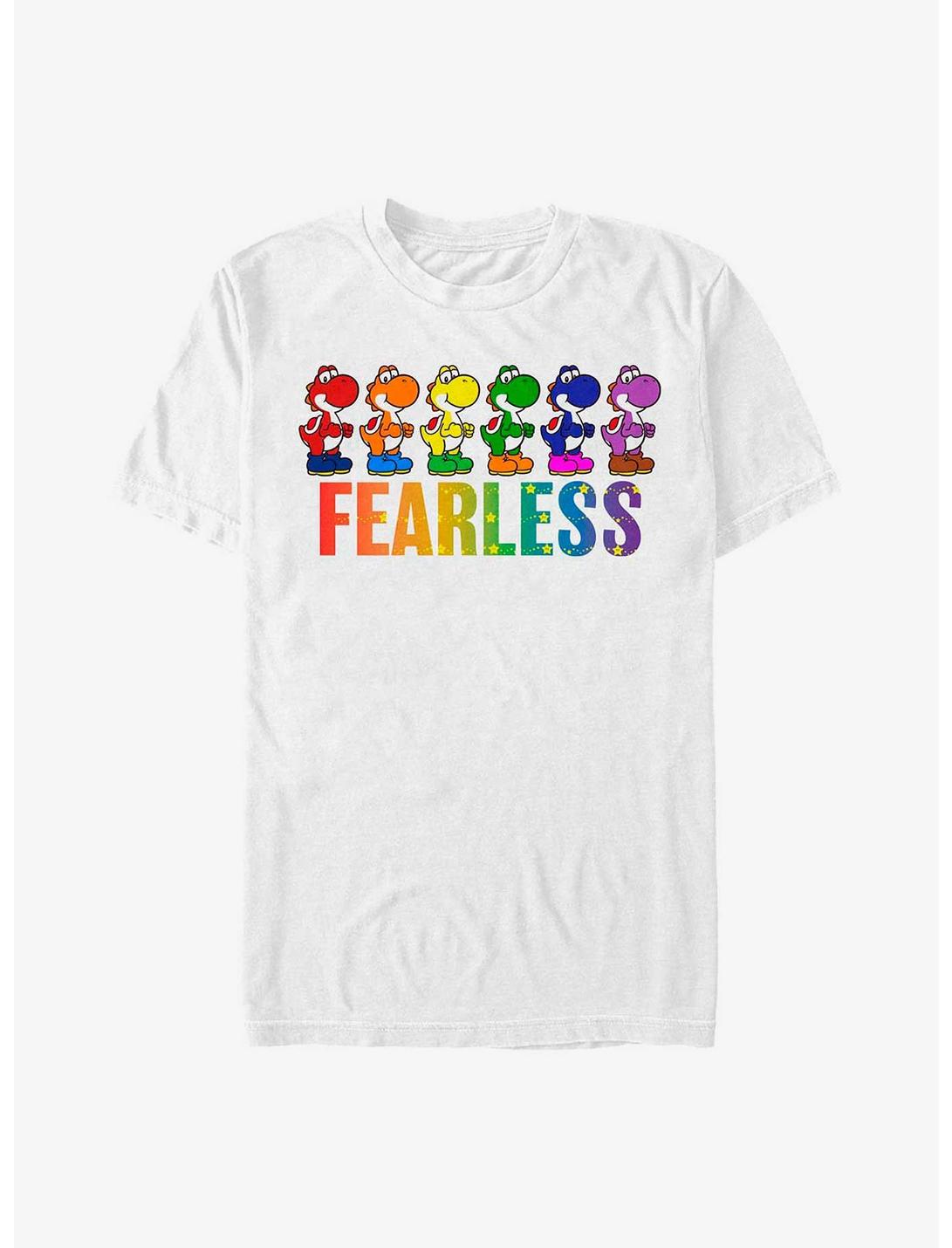 Nintendo Mario Yoshi Fearless T-Shirt, WHITE, hi-res