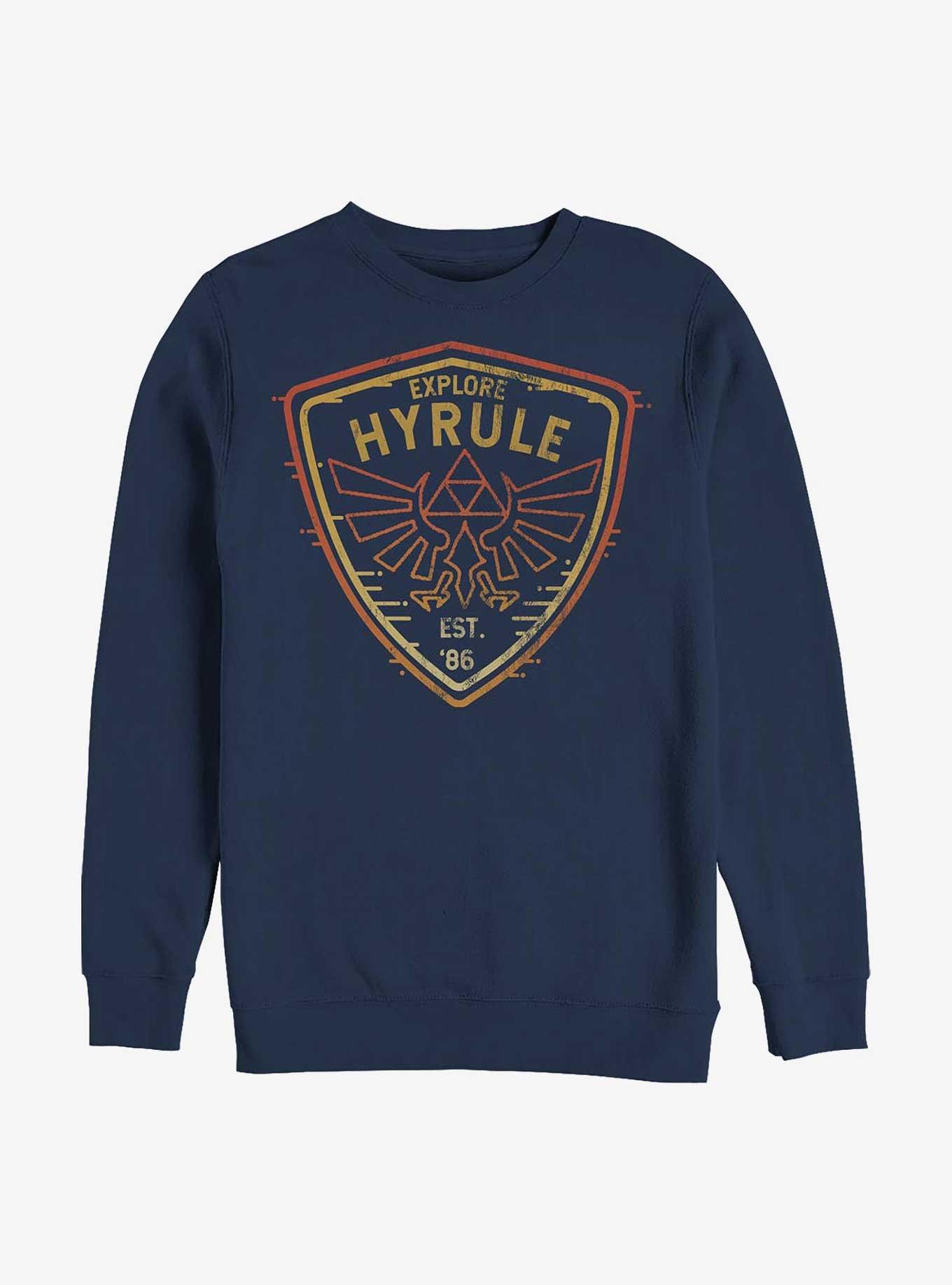 The Legend of Zelda Explore Hyrule Sweatshirt, NAVY, hi-res