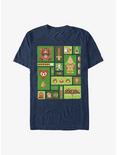 The Legend of Zelda Pixel Collage T-Shirt, NAVY, hi-res