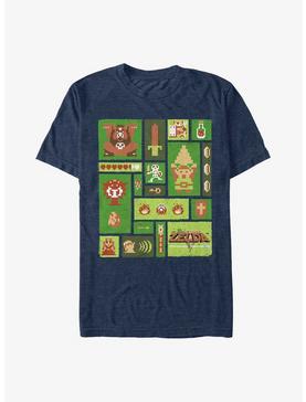 The Legend of Zelda Pixel Collage T-Shirt, , hi-res