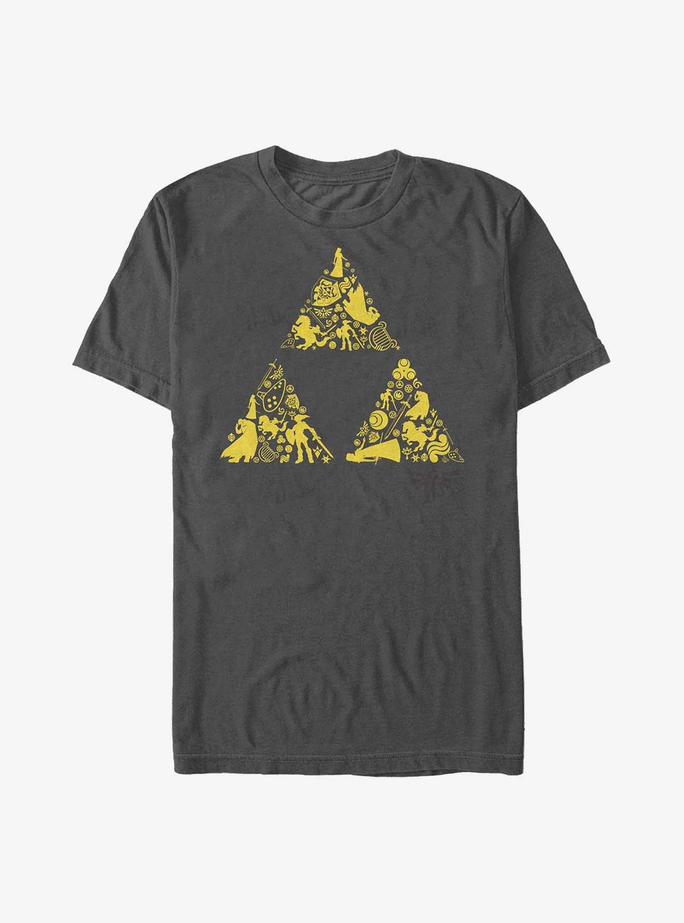 The Legend of Zelda Triforce Icons T-Shirt, , hi-res