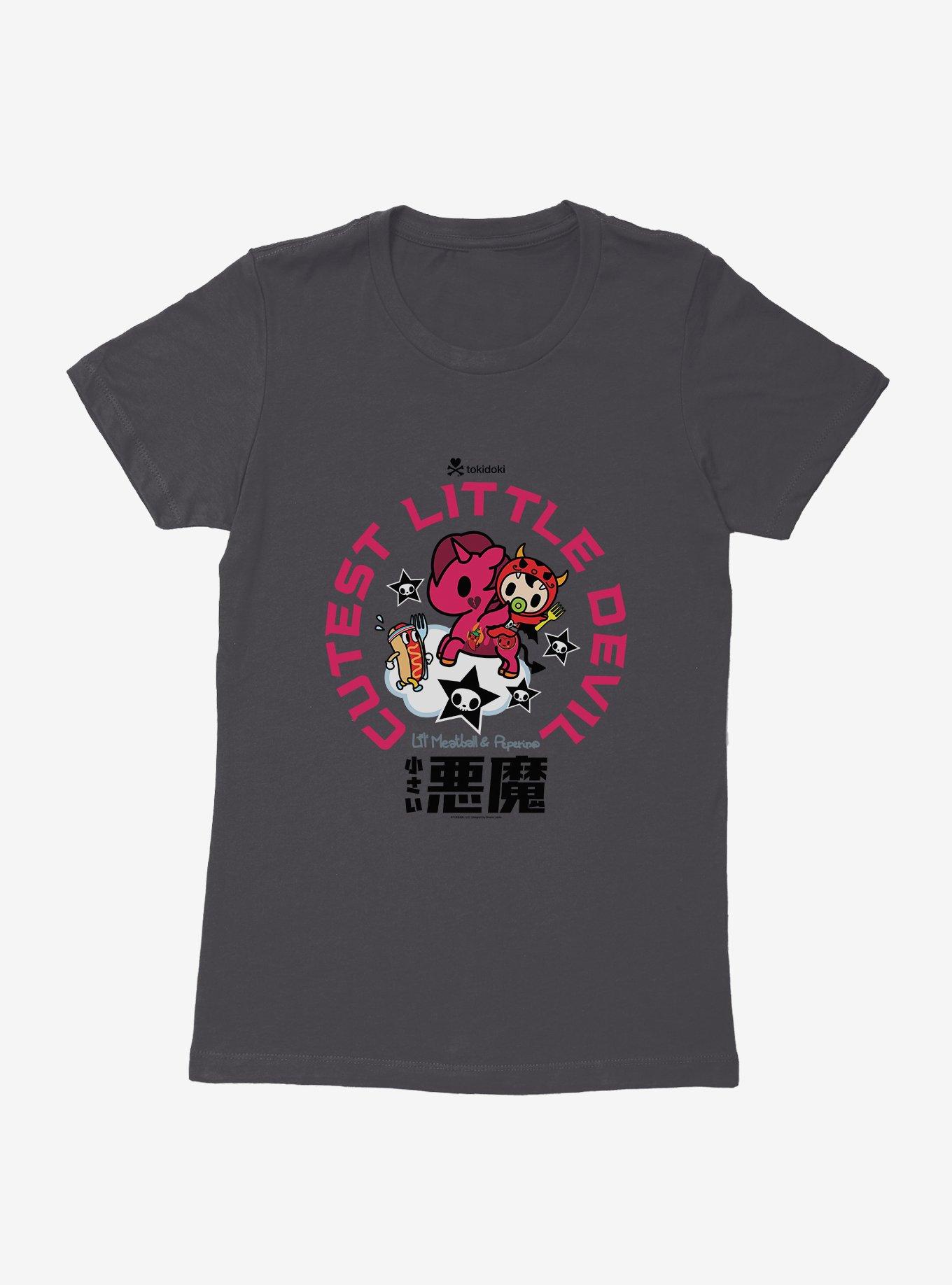 Tokidoki Peperino Cutest Little Devil Womens T-Shirt, HEAVY METAL, hi-res